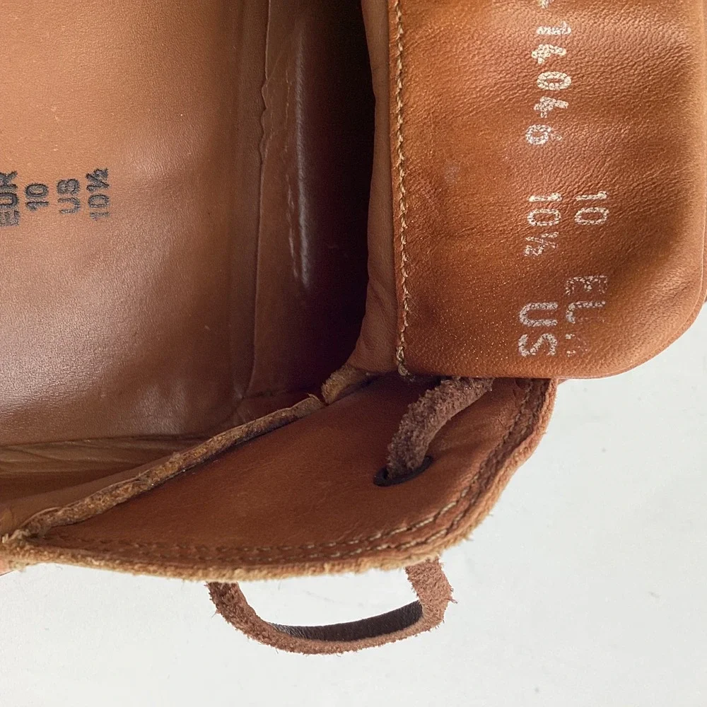 Mephisto Spinnaker Mens Tan Leather Boat Shoes Deck Shoes Size 10.5 US 10 EUR‎